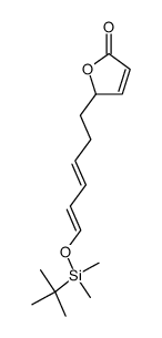 5-[(3E,5E)-6-(tert-Butyl-dimethyl-silanyloxy)-hexa-3,5-dienyl]-5H-furan-2-one Structure