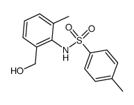 N-(2-hydroxymethyl-6-methyl-phenyl)-4-methyl-benzenesulfonamide结构式