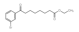 ethyl 8-(3-bromophenyl)-8-oxooctanoate structure