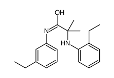 2-(2-ethylanilino)-N-(3-ethylphenyl)-2-methylpropanamide结构式