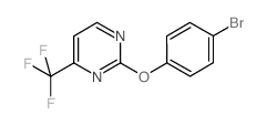 2-(4-Bromophenoxy)-4-(trifluoromethyl)pyrimidine Structure