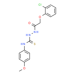 1-(2-(2-CHLOROPHENOXY)ACETYL)-4-(4-METHOXYPHENYL)THIOSEMICARBAZIDE Structure