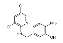 2-amino-5-[[(3,5-dichloropyridin-2-yl)amino]methyl]phenol Structure