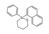 2-naphthalen-1-yl-2-phenylthiasilinane Structure