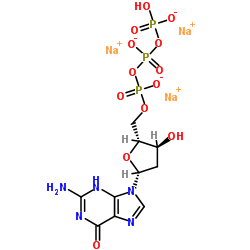 Deoxyguanosine triphosphate trisodium salt Structure