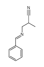 3-(benzylideneamino)-2-methylpropanenitrile Structure