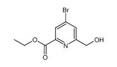 ethyl 4-bromo-6-(hydroxymethyl)picolinate Structure