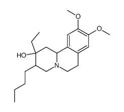 3-Butyl-2-ethyl-9,10-dimethoxy-1,3,4,6,7,11b-hexahydro-2H-pyrido[2,1-a]isoquinolin-2-ol结构式