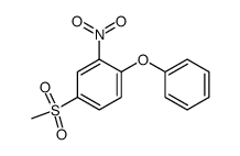 4-(methylsulfonyl)-2-nitro-1-phenoxybenzene Structure