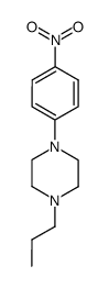 1-(4-nitrophenyl)-4-propylpiperazine Structure