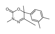 6-(3,4-dimethylphenyl)-3,5,6-trimethyl-1,3,4-oxadiazin-2-one Structure