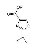 2-tert-butyl-1,3-oxazole-4-carboxylic acid structure