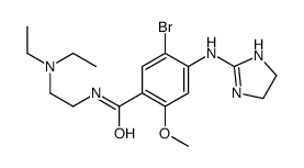 5-bromo-N-(2-diethylaminoethyl)-4-(4,5-dihydro-1H-imidazol-2-ylamino)- 2-methoxy-benzamide结构式