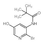 N-(2-bromo-5-hydroxypyridin-3-yl)pivalamide Structure