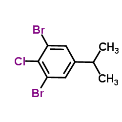 4-Chloro-3,5-dibromoisopropylbenzene结构式