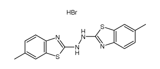 1,2-bis(6-methylbenzo[d]thiazol-2-yl)hydrazine hydrobromide Structure