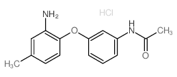 N-[3-(2-Amino-4-methylphenoxy)phenyl]acetamide hydrochloride Structure