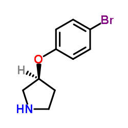 (3S)-3-(4-Bromophenoxy)pyrrolidine Structure