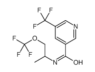 N-[1-(Trifluoromethoxy)-2-propanyl]-5-(trifluoromethyl)nicotinami de Structure