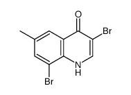 3,8-Dibromo-4-hydroxy-6-methylquinoline Structure