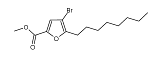 methyl 4-bromo-5-octylfuran-2-carboxylate Structure