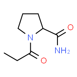 2-Pyrrolidinecarboxamide,1-(1-oxopropyl)-(9CI) structure