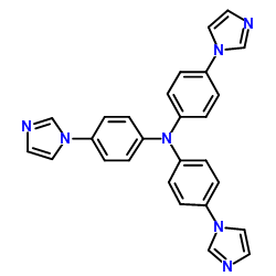 三-(4-咪唑基苯基)胺结构式