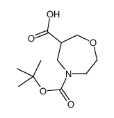 4-[(2-methylpropan-2-yl)oxycarbonyl]-1,4-oxazepane-6-carboxylic acid structure