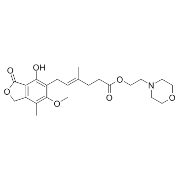 Mycophenolate mofetil Structure