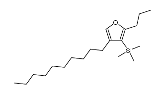 4-decyl-3-trimethylsilyl-2-propylfuran Structure