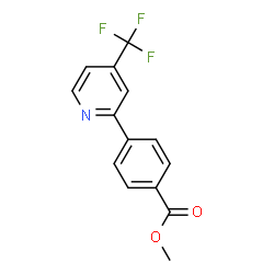 4-(4-Trifluoromethyl-pyridin-2-yl)-benzoic acid methyl ester结构式