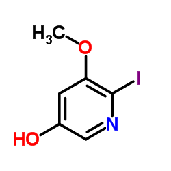 6-Iodo-5-methoxy-3-pyridinol Structure