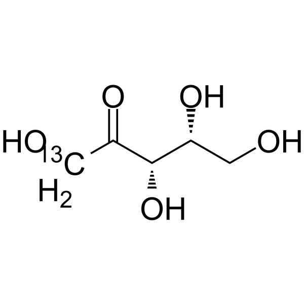 D-Xylulose-1-13C Structure