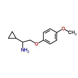 1-cyclopropyl-2-(4-methoxyphenoxy)ethanamine Structure