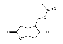 2-oxa-3-oxo-6-syn-acetoxymethyl-7-anti-hydroxy-cis-bicyclo[3,3,0]octane Structure