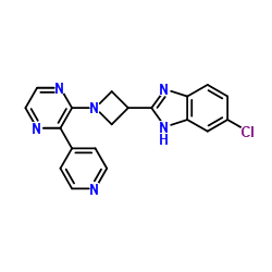 5-Chloro-2-{1-[3-(4-pyridinyl)-2-pyrazinyl]-3-azetidinyl}-1H-benzimidazole Structure