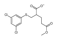 2-[(3,5-dichlorophenyl)sulfanylmethyl]-5-methoxy-5-oxopentanoate结构式