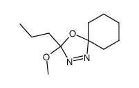 2-methoxy-2-n-propyl-5,5-pentamethylene-1,3,4-Δ3-oxadiazoline结构式