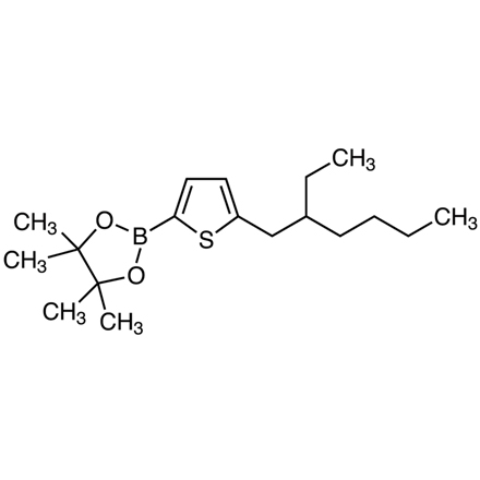 2-[5-(2-Ethylhexyl)-2-thienyl]-4,4,5,5-tetramethyl-1,3,2-dioxaborolane structure