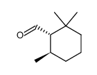 (-)-(1S,6R)-2,2,6-trimethylcyclohexane-1-carbaldehyde Structure