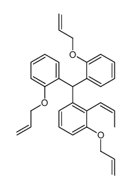 1-[bis(2-prop-2-enoxyphenyl)methyl]-3-prop-2-enoxy-2-prop-1-enylbenzene Structure