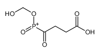 3-carboxypropanoyl-(hydroxymethoxy)-oxophosphanium结构式