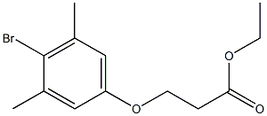 Ethyl 3-(4-bromo-3,5-dimethyl-phenoxy)propanoate Structure