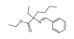 ethyl 2-(benzylideneamino)-2-ethylhexanoate结构式