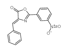 5(4H)-Oxazolone,2-(3-nitrophenyl)-4-(phenylmethylene)- structure