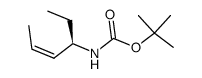 Carbamic acid, (1-ethyl-2-butenyl)-, 1,1-dimethylethyl ester, [R-(Z)]- (9CI) structure