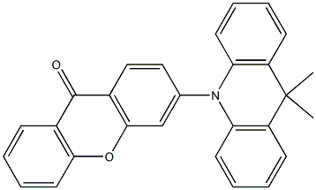 3-(9,9-dimethylacridin-10(9H )-yl)-9H -xanthen-9-one Structure