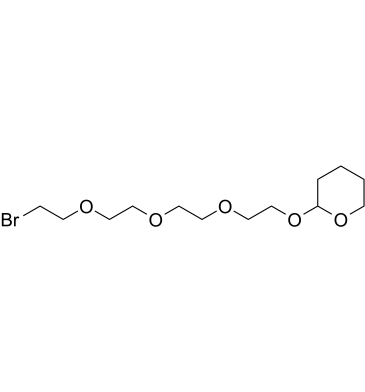 Br-PEG4-THP结构式