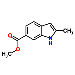 Methyl 2-methyl-1H-indole-6-carboxylate Structure