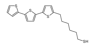 6-[5-(5-thiophen-2-ylthiophen-2-yl)thiophen-2-yl]hexane-1-thiol结构式